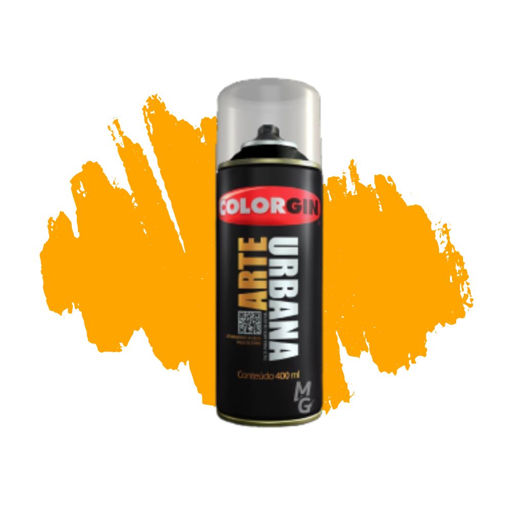 SPRAY LARANJA 900 ARTE URBANA COLORGIN