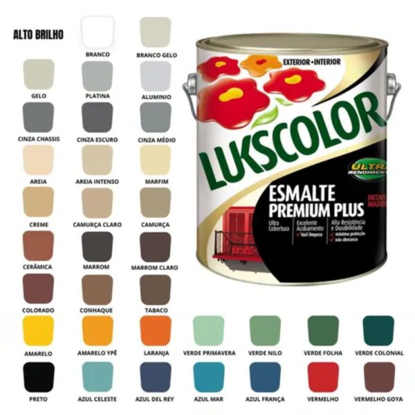 ESMALTE SINT GALÃO 3.6L LUKSCOLOR