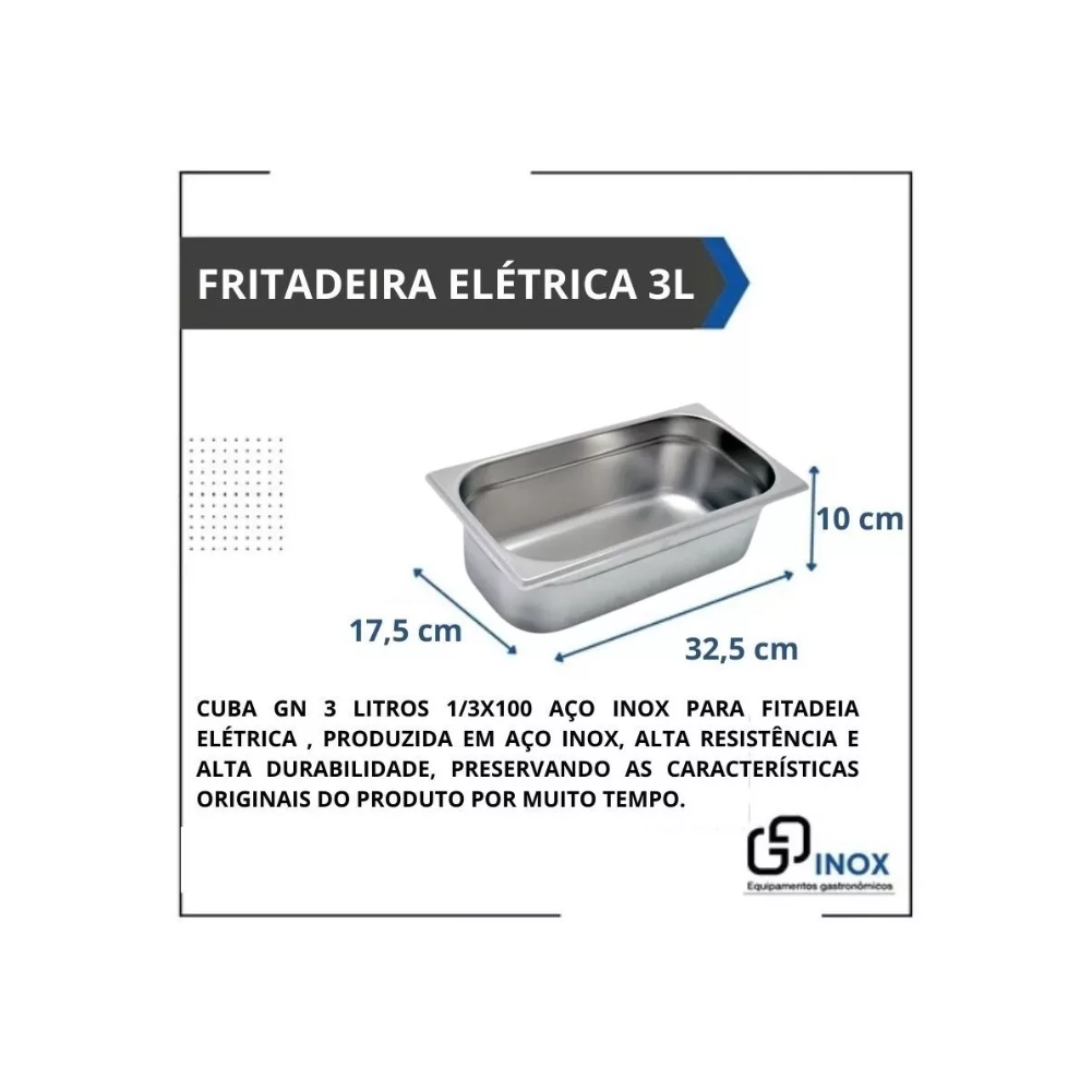 FRITADEIRA ELÉTRICA DE BATATA 220V DUPLA 6LTS C/TERMOSTATO