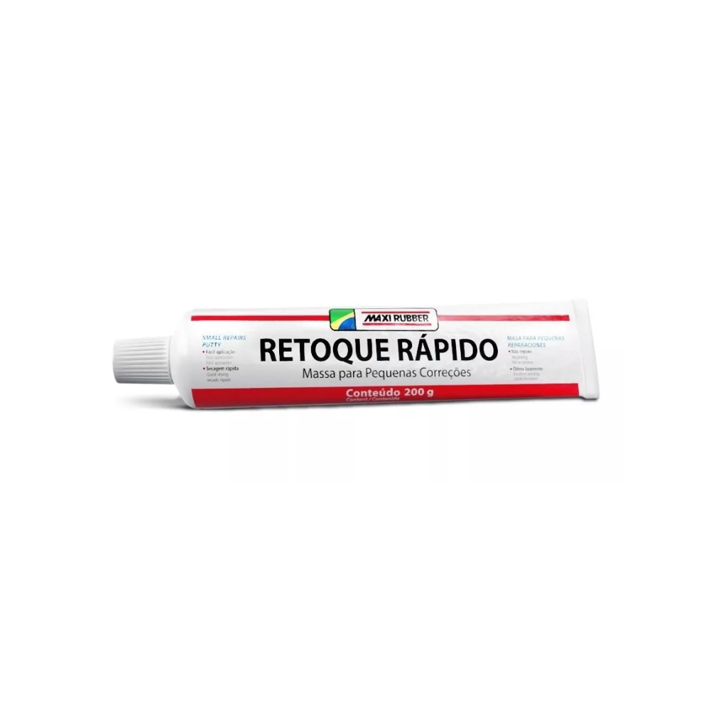 MASSA ACRILICA RETOQUE RAPIDO 200GR MAXI RUBBER