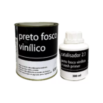 PRETO FOSCO VINÍLICO + CATALISADOR 900ML MAXI RUBBER