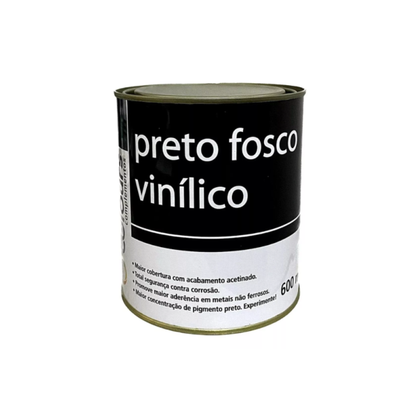 PRETO FOSCO VINÍLICO + CATALISADOR 900ML MAXI RUBBER