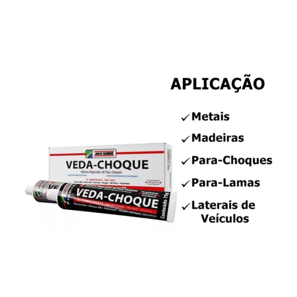 VEDA CHOQUE ADESIVO REPARO 150G MAXI RUBBER - Image 2