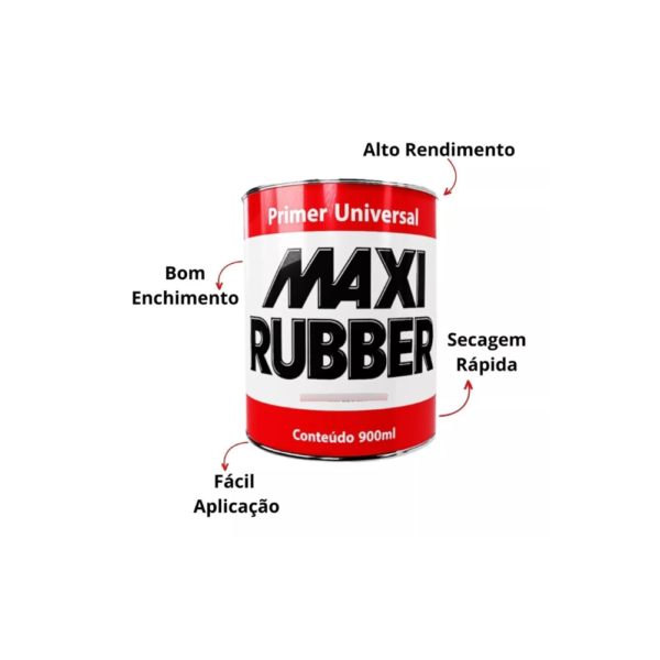 PRIMER UNIVERSAL CINZA 900ML MAXI RUBBER