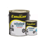 TINTA EPÓXI CINZA MÉDIO N°6,5 GL + CATALISADOR BRAZILIAN 3,6L