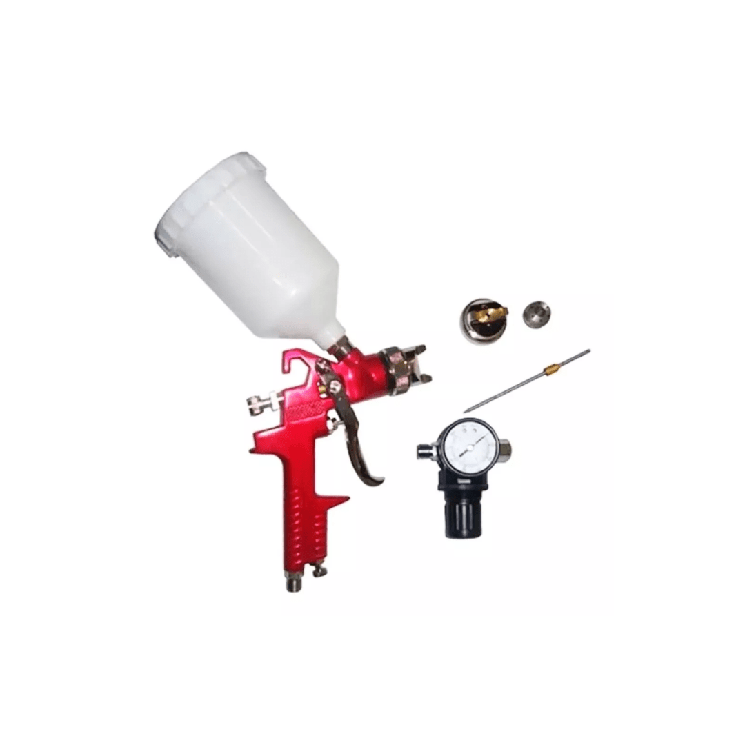 Pistola Pintura Hvlp Lee Tools + Caneca 600ml E Bico 1.4mm (2)