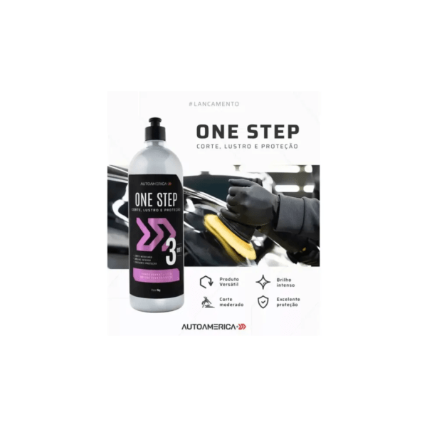 ONE STEP 3 EM 1 CORTE, LUSTRO E PROTEÇÃO 1KG AUTOAMERICA - Image 2